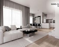 Es handelt sich um unverbindliche Illustrationen mit Sonderausstattungen. Die Bauausführung erfolgt durch das Bauunternehmen