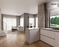 Es handelt sich um unverbindliche Illustrationen mit Sonderausstattungen. Die Bauausführung erfolgt durch das Bauunternehmen