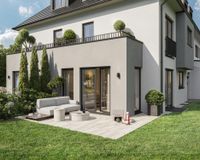 Es handelt sich um unverbindliche Illustrationen mit Sonderausstattungen. Die Bauausführung erfolgt durch das Bauunternehmen