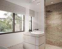 Es handelt sich um unverbindliche Illustrationen mit Sonderausstattungen. Die Bauausführung erfolgt durch das Bauunternehmen